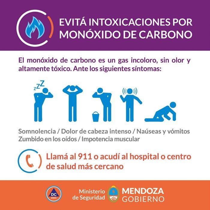como saber si el calefactor larga monoxido de carbono
